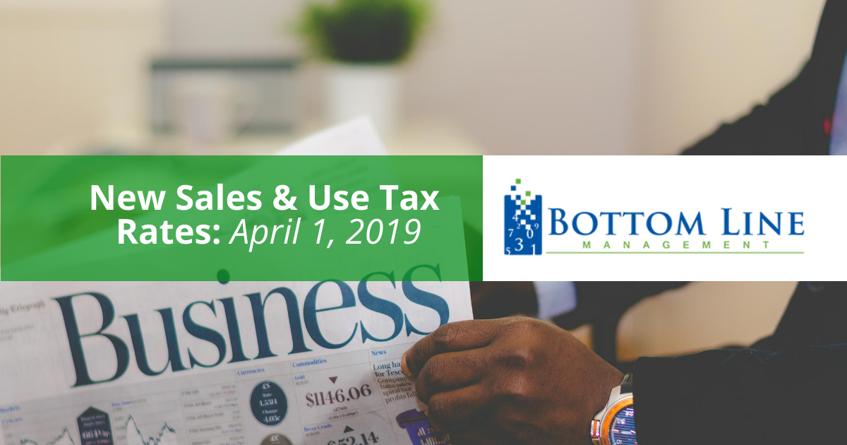 New Sales & Use Tax Rates by Bottom Line Management Carlsbad CA
